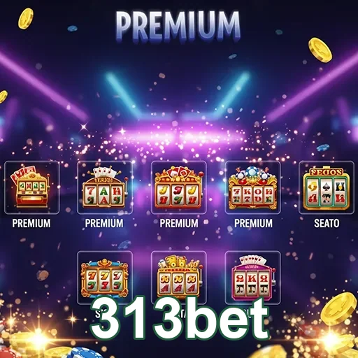 Imagem de jogos de cassino no site 313bet, destaque para opções variadas de entretenimento.