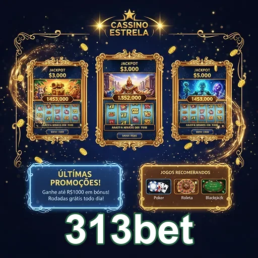 Página inicial do 313bet com opções de apostas e promoções em destaque no site 313bet.